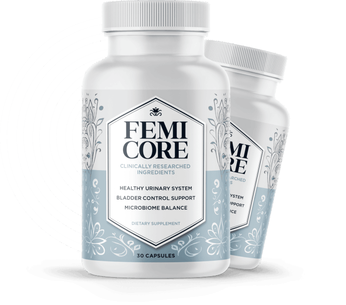 FemiCore official website supplement bottle