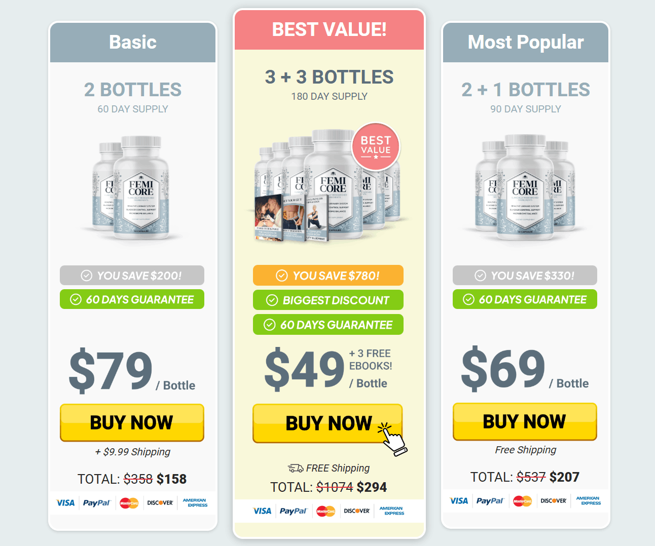 Order FemiCore urinary health capsules today